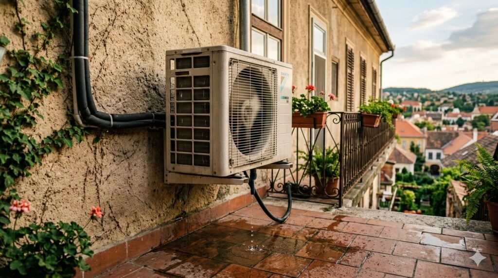 Miért csöpög a kültériből a víz?